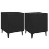 Stella Homewares Bedside Cabinets 2 pcs Black Engineered Wood