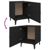 Stella Homewares Bedside Cabinets 2 pcs Black Engineered Wood