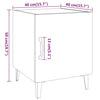 Stella Homewares Bedside Cabinets 2 pcs Black Engineered Wood