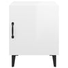 Stella Homewares Bedside Cabinets 2 pcs High Gloss White Engineered Wood