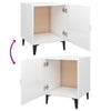 Stella Homewares Bedside Cabinets 2 pcs High Gloss White Engineered Wood