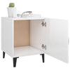 Stella Homewares Bedside Cabinets 2 pcs High Gloss White Engineered Wood