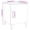 Stella Homewares Bedside Cabinets 2 pcs High Gloss White Engineered Wood