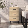 Stella Homewares Bedside Cabinet Sonoma Oak 40x40x66 cm Engineered Wood
