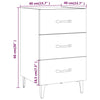 Stella Homewares Bedside Cabinet Sonoma Oak 40x40x66 cm Engineered Wood