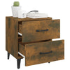 Stella Homewares Bedside Cabinet Smoked Oak 40x35x47.5 cm