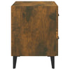 Stella Homewares Bedside Cabinet Smoked Oak 40x35x47.5 cm