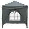 Stella Homewares Folding Party Tent with Sidewalls Anthracite 2x2 m
