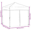 Stella Homewares Folding Party Tent with Sidewalls Anthracite 2x2 m