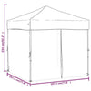 Stella Homewares Folding Party Tent with Sidewalls Anthracite 2x2 m