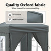 Stella Homewares Folding Party Tent with Sidewalls Anthracite 2x2 m