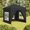Stella Homewares Folding Party Tent with Sidewalls Anthracite 2x2 m