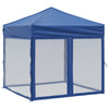 Stella Homewares Folding Party Tent with Sidewalls Blue 2x2 m