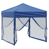 Stella Homewares Folding Party Tent with Sidewalls Blue 2x2 m
