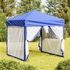Stella Homewares Folding Party Tent with Sidewalls Blue 2x2 m