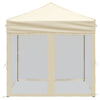 Stella Homewares Folding Party Tent with Sidewalls Cream 2x2 m