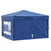 Stella Homewares Folding Party Tent with Sidewalls Blue 3x3 m
