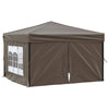 Stella Homewares Folding Party Tent with Sidewalls Taupe 3x3 m