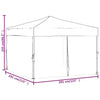 Stella Homewares Folding Party Tent with Sidewalls Taupe 3x3 m