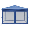 Stella Homewares Folding Party Tent with Sidewalls Blue 3x3 m