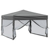 Stella Homewares Folding Party Tent with Sidewalls Anthracite 3x3 m