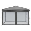 Stella Homewares Folding Party Tent with Sidewalls Anthracite 3x3 m