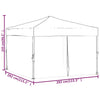 Stella Homewares Folding Party Tent with Sidewalls Anthracite 3x3 m