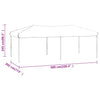 Stella Homewares Folding Party Tent Taupe 3x6 m