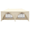 Stella Homewares Folding Party Tent with Sidewalls Cream 3x6 m