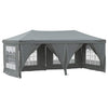 Stella Homewares Folding Party Tent with Sidewalls Anthracite 3x6 m