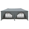 Stella Homewares Folding Party Tent with Sidewalls Anthracite 3x6 m