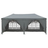 Stella Homewares Folding Party Tent with Sidewalls Anthracite 3x6 m