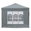 Stella Homewares Folding Party Tent with Sidewalls Anthracite 3x6 m