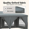 Stella Homewares Folding Party Tent with Sidewalls Anthracite 3x6 m