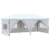 Stella Homewares Folding Party Tent with Sidewalls White 3x6 m
