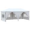 Stella Homewares Folding Party Tent with Sidewalls White 3x6 m