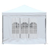 Stella Homewares Folding Party Tent with Sidewalls White 3x6 m