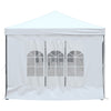 Stella Homewares Folding Party Tent with Sidewalls White 3x6 m