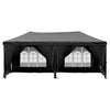 Stella Homewares Folding Party Tent with Sidewalls Black 3x6 m