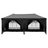 Stella Homewares Folding Party Tent with Sidewalls Black 3x6 m