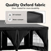 Stella Homewares Folding Party Tent with Sidewalls Black 3x6 m