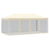 Stella Homewares Folding Party Tent with Sidewalls Cream 3x6 m