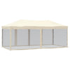 Stella Homewares Folding Party Tent with Sidewalls Cream 3x6 m
