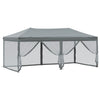 Stella Homewares Folding Party Tent with Sidewalls Anthracite 3x6 m