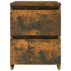 Stella Homewares Bedside Cabinets 2 pcs Smoked Oak 30x30x40 cm Engineered Wood