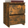 Stella Homewares Bedside Cabinets 2 pcs Smoked Oak 30x30x40 cm Engineered Wood