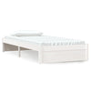 Stella Homewares Bed Frame without Mattress White Solid Wood 90x190 cm