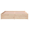 Stella Homewares Bed Frame without Mattress Solid Wood 135x190 cm