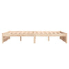 Stella Homewares Bed Frame without Mattress Solid Wood 135x190 cm