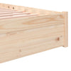 Stella Homewares Bed Frame without Mattress Solid Wood 135x190 cm